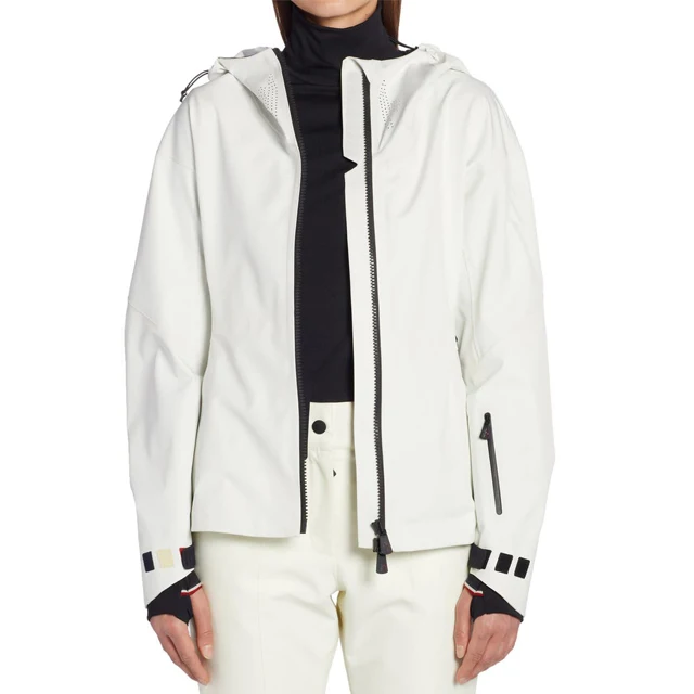 Ladies High Quality Cordura 1000D Fabric Ski Snowboarding Jacket Sustainable Winter Casual Wear Hooded Collar Printed OEM