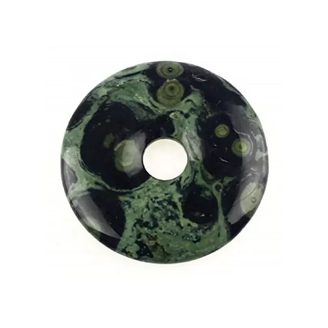 Wholesaler kambaba jasper Donut high quality necklace natural crystal Reiki Gemstones round quartz beads agate Healing donuts