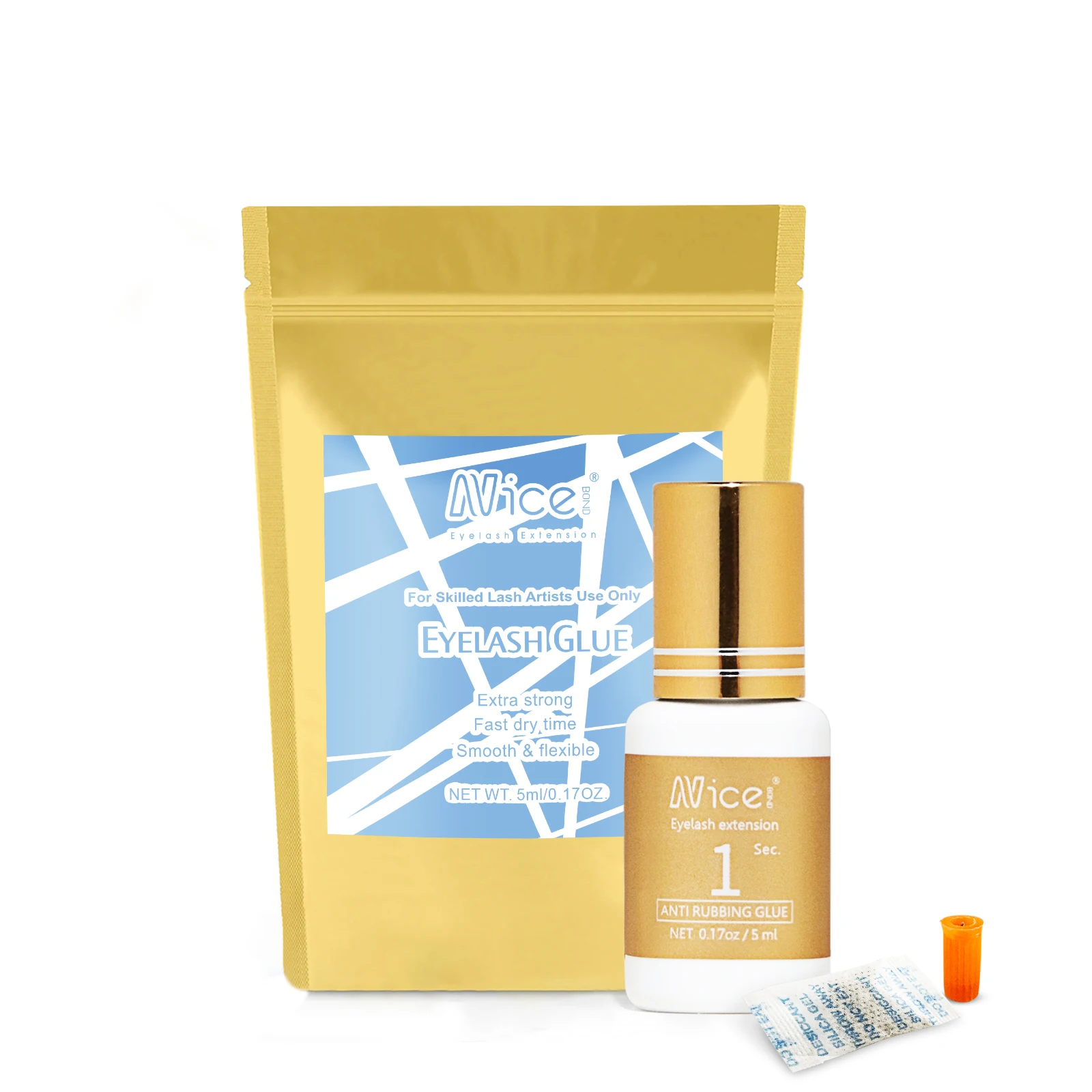 Wholesale 0.5-1 Sec Drying Time Professional Use Only Black Adhesive Extra Strong Eyelash Extension Glue