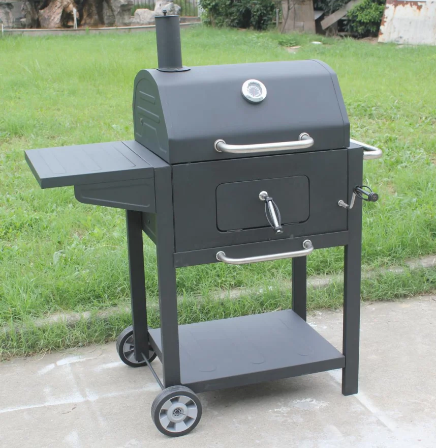 Hot Selling Smoker Grill Bbq Outdoor Trolley Charcoal Smoker For Camping