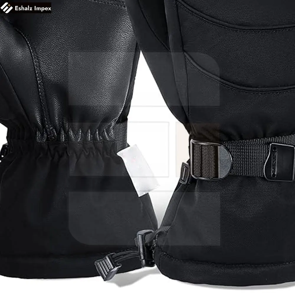 2024 New Design Winter Warm Sport Gloves Waterproof Goat Leather Palm Windproof Snowboard Mittens Gloves Gloves