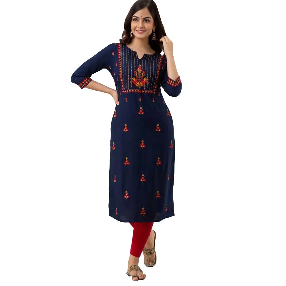 Женская куртка из чистого хлопка традиционная одежда Kurti для женщин индийская и Пакистанская короткая повседневного использования