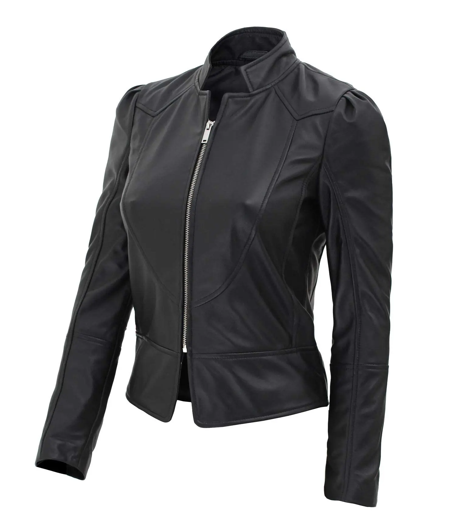 Good quality best price Women Outerwear Autumn Ladies Pu Faux Leather Jacket Long Sleeve Short Women Coats Jacket
