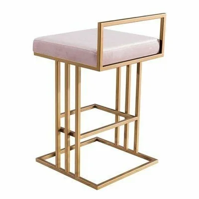 Metal Legs Powder Coated Garden Sitting Stool Metal Brass & Iron Handcrafted With Excellent Finishing For Hotel Restaurants Used