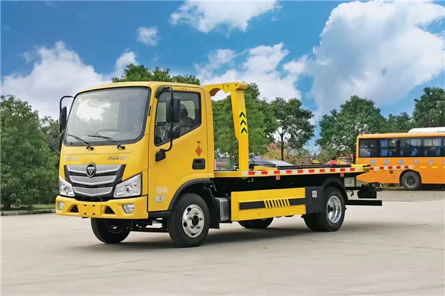 4 Tons Winch Tow Truck FOTON Aumark 4*2 Platform Towing Truck