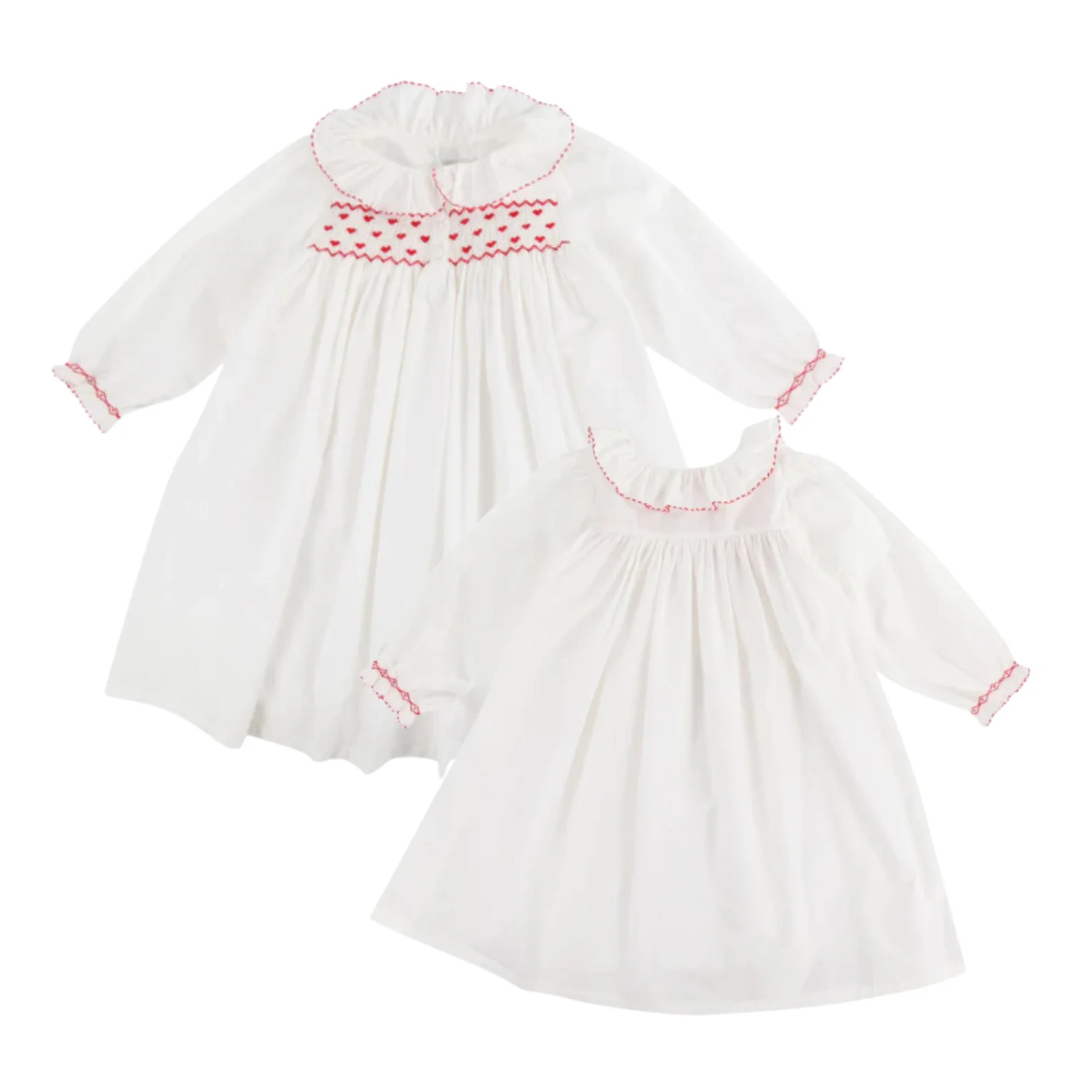 Wholesale  Hight Quality Children Clothes Girl Smocked Dress Pajamas From 2M To 12Y Soft Comfortable Long Vietnam Manufacture