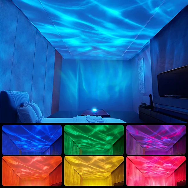 hot selling Multi-color Projection Lamp Ocean Wave Star Light Galaxy Projector for Bedroom