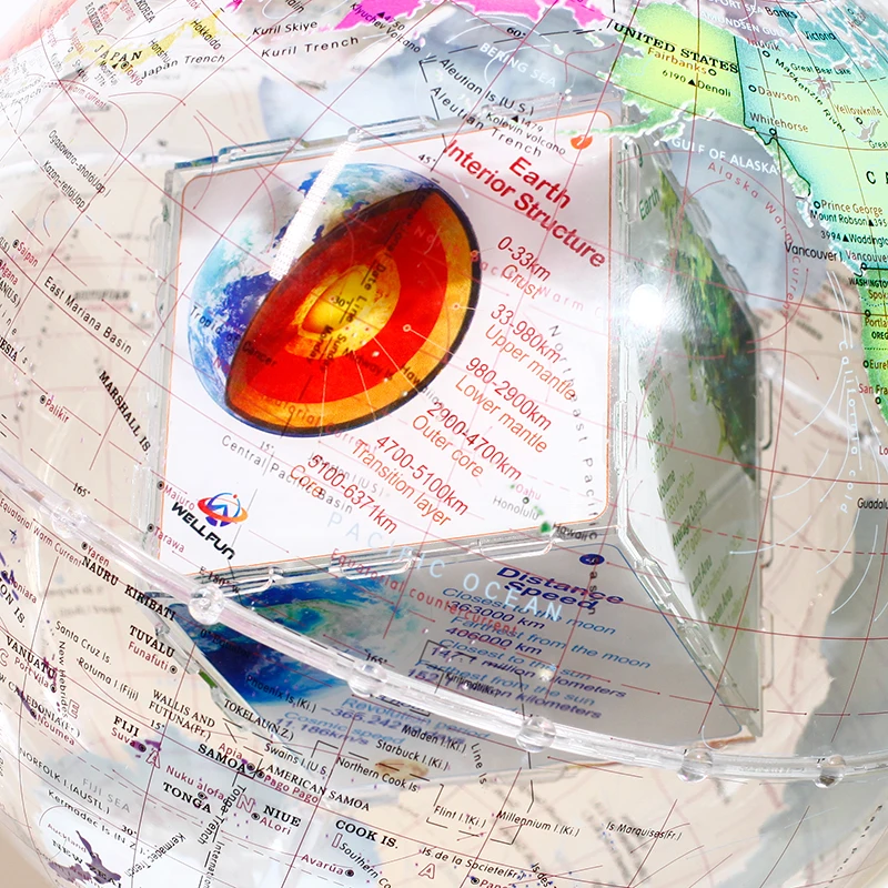 Wellfun With Wholesale Low Price Gift Box With Acrylic Novelty Gifts Decor Globe Earth Globe Decorative Photo Frame Globe