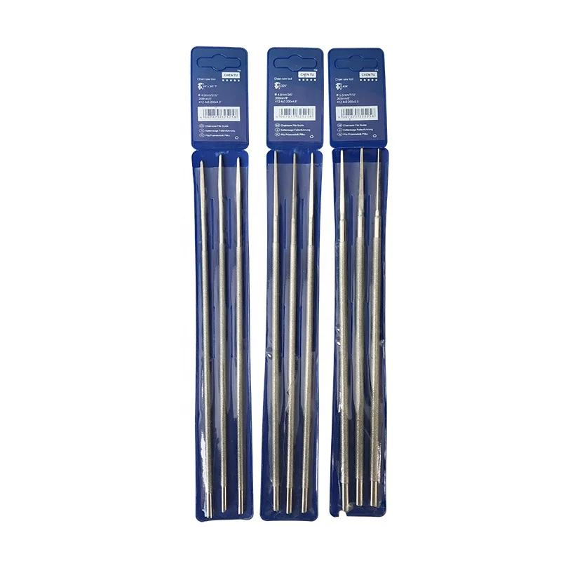 High Quality Power Garden Tools  Chainsaw Round File Parts New Technology Steel File For Sharpening Chain