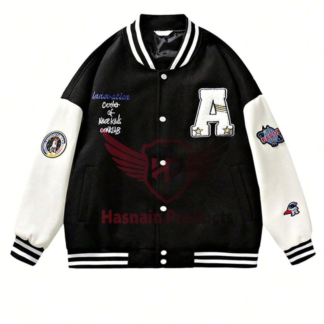 Varsity Jackets Oem Private Label Baseball Varsity Jackets Cotton Polyester OEM Embroidery Mens Jackets Bomber Letterman