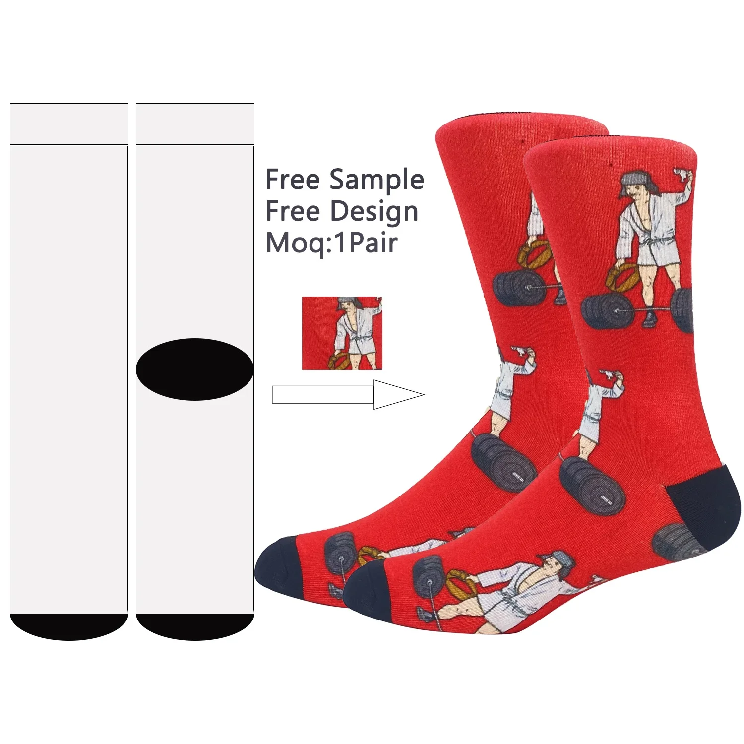 cheap wholesale 3d printing blank socks Fashion Design Men Women Animal Blank Crew Custom Tube Printed Sublimation Socks