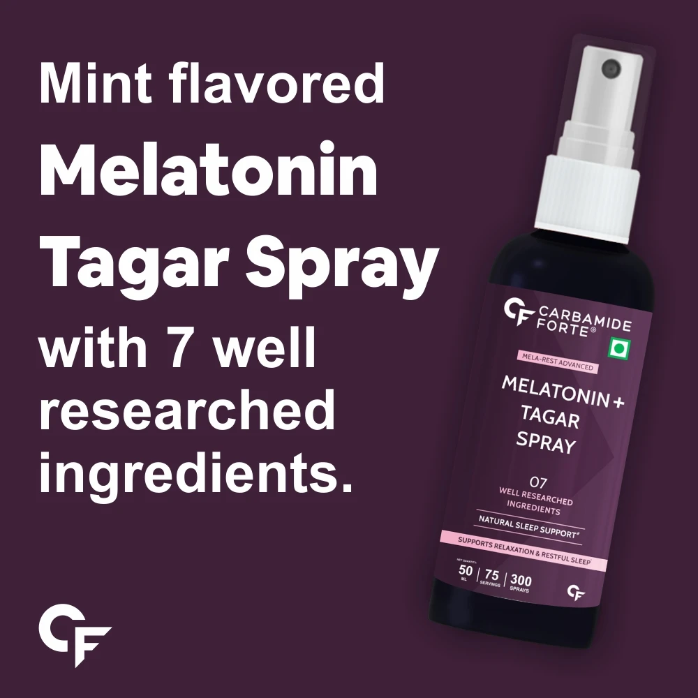 Melatonin Sleep Spray with Tagara & Chamomile to Improve Sleep quality, Stress Relief Advanced Melatonin 300 Sprays