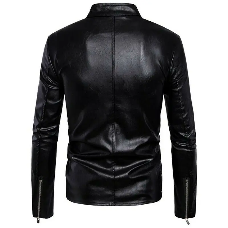 Classic Side Laces Premium New Casual / Motorcycle Cowhide Leather Jackets Genuine Leather Jackets