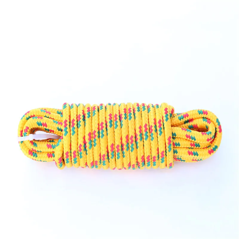16mm braided White and blue polypropylene rope for marine