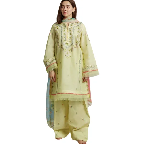 PAKISTANI STYLE CAMBARIC COTTON WITH CHICKEN KARI WORK SHALWAR KAMEEZ SUITS WITH CHIFFON OR LAWN CUSTOMIZE DUPPTA FOR WOMENS