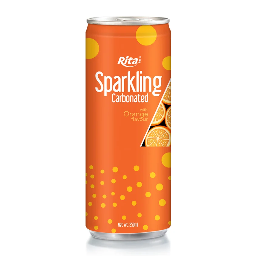 Factory Beverages from Vietnam Best Sell Carbonated Drink 250ml Sparkling Water with MIxed Fruit Flavor