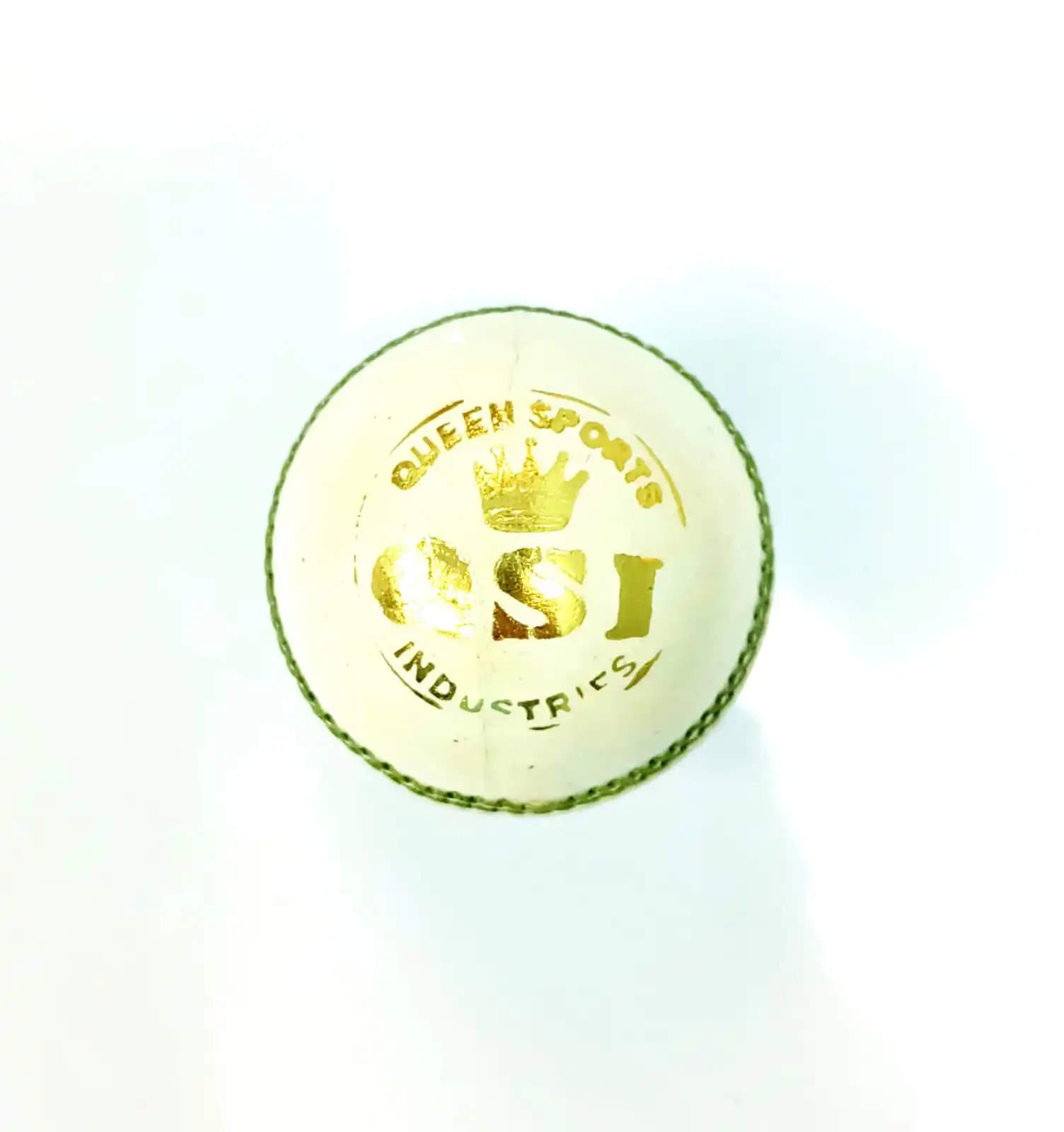 Leather Cricket Ball White 50 over  For Indoor And Outdoor Practice Cricket Ball  Qsico