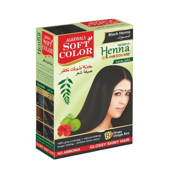 Best Selling Natural Herbal Black Henna with Long Lasting & 100% Grey Coverage Hair Color By Indian Exporters