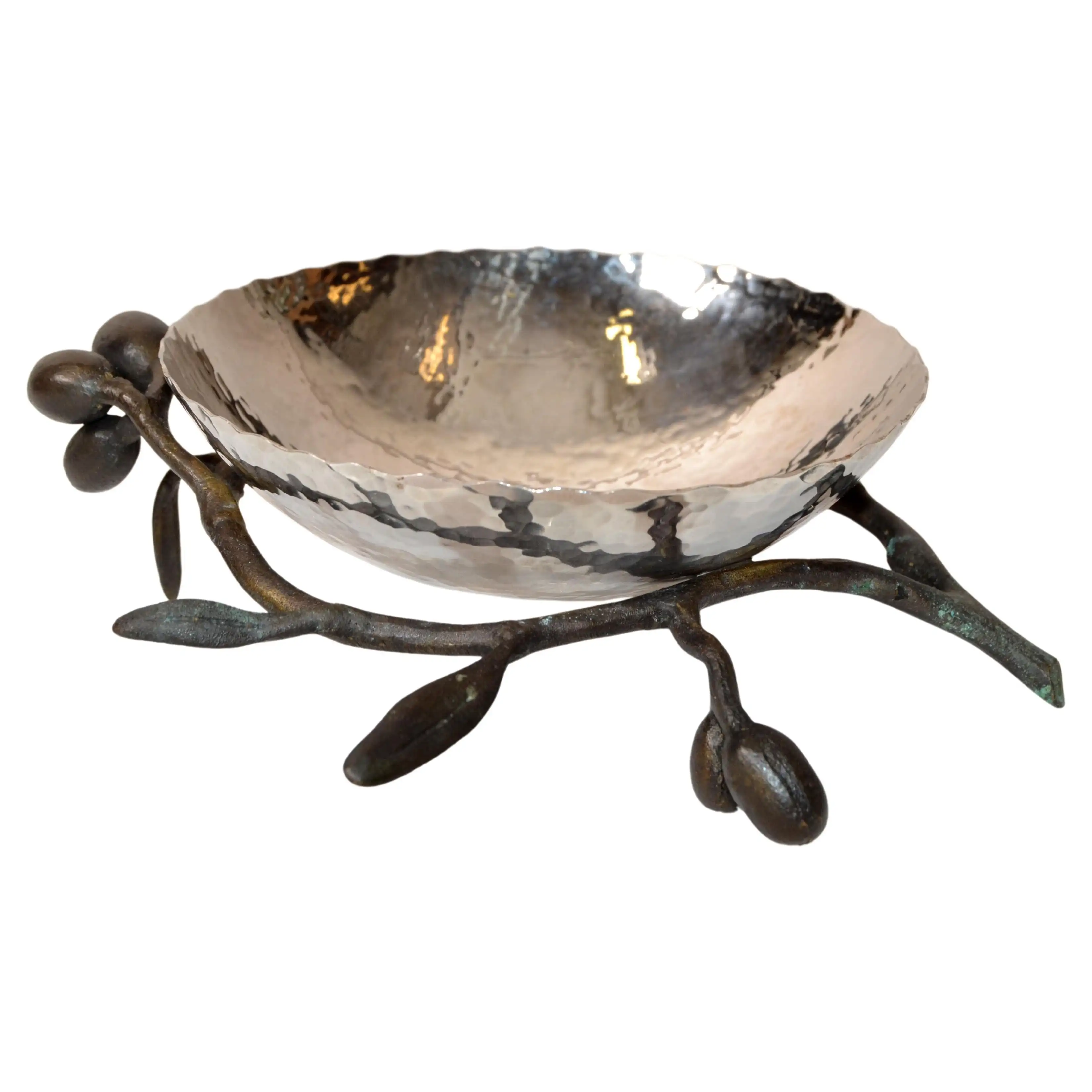 Metal Customized Dish Salad Salver Shiny Polished Classic Large Size Food Server Bowl Hand Crafted Salad & Snacks Serving