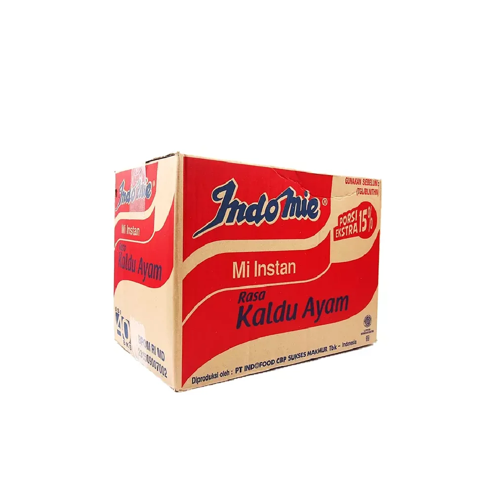 New Arrival Fast Cooking Refined Processed 40 Sachets/Carton Delicious Indonesian Kaldu Ayam Flavor Instant Noodles for Sale