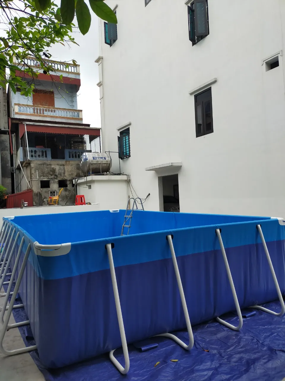 Water Soluble Anti Odor Hot Selling Anti Static Oilproof Blue Nonwoven Stain Resistant Pool Tarpaulin