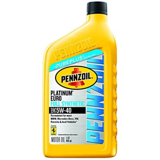 Pennzoil Platinum Euro SN PLUS 5W-40 Full Synthetic Motor Oil  6 pack 1 Quart