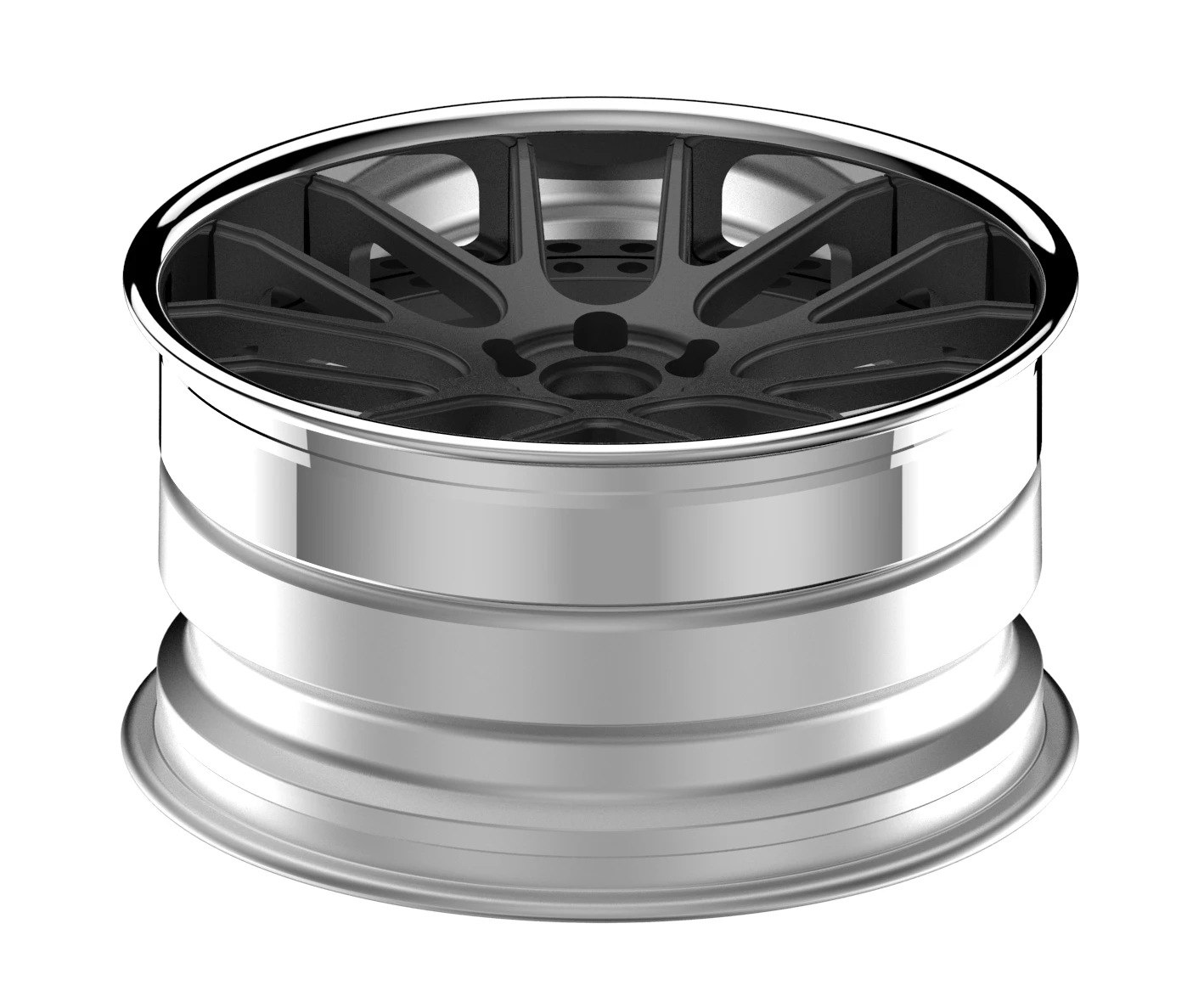 OEM multi spoke concave design 3 piece forged passenger car wheels best design with 5 holes 18 19 inch wheels zinc platted