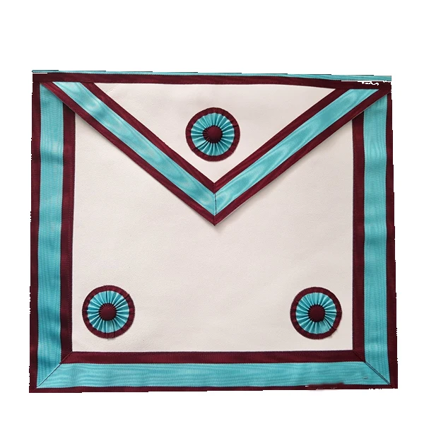 Master Mason Apron Navy Blue Gold Embroidery Standard Masonic regalia Master Mason Hand Embroidered