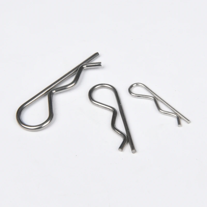Custom  Stainless Steel A2 A4 R Pins Shaft Retaining  Pin Hair Spring Cotter Pin