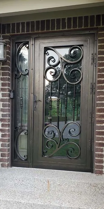 Superior Quality Iron Entrance Door Iron Door Designs Mother Son Wrought Iron Door