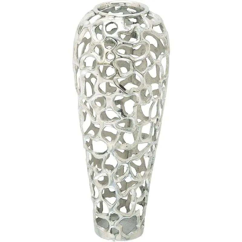 Custom Aluminium Flower Vase For Home And Wedding Decoration For Living Room Metal Tabletop Flower Vase Modern