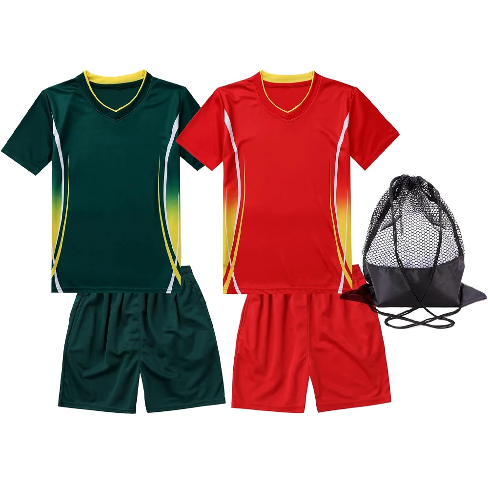 Latest 24/25 Style Football Wear Thailand Breathable Summer Training Neon Green Jersey Youth Size Soccer Uniform