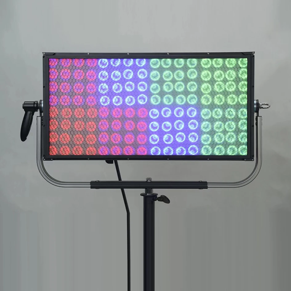 Laysion 650W SRGB DMX512 Dimming Wireless Remote Full Color LED Film Light Cinematography Cinematic Gaffer Sky Panel Studio Lamp