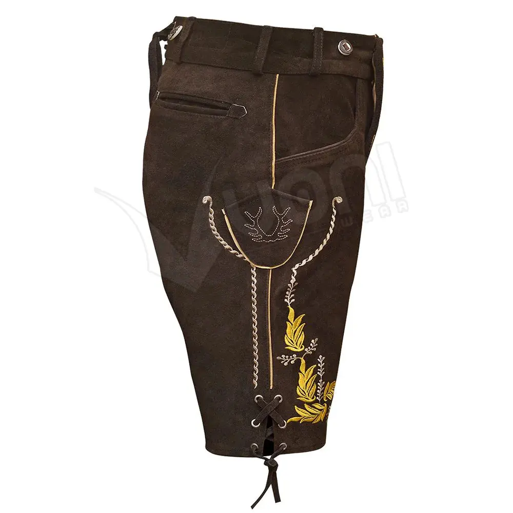 Лидер продаж шорты Lederhosen хорошего качества кожаные прочные для мужчин