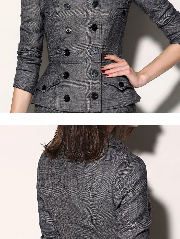 Top Cheap Poly/cotton Bulk Order Regular Midi High Quality Office Style Clothes For Girls Pleat Suits Set For Women