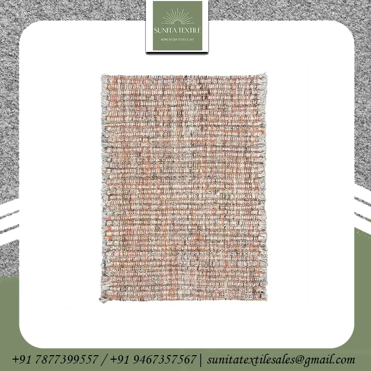 2024 New Design Outdoor Jute Rugs Eco Friendly Custom Size Handmade Embroidered Prayer Jute Floor Rug And Carpet For Sale