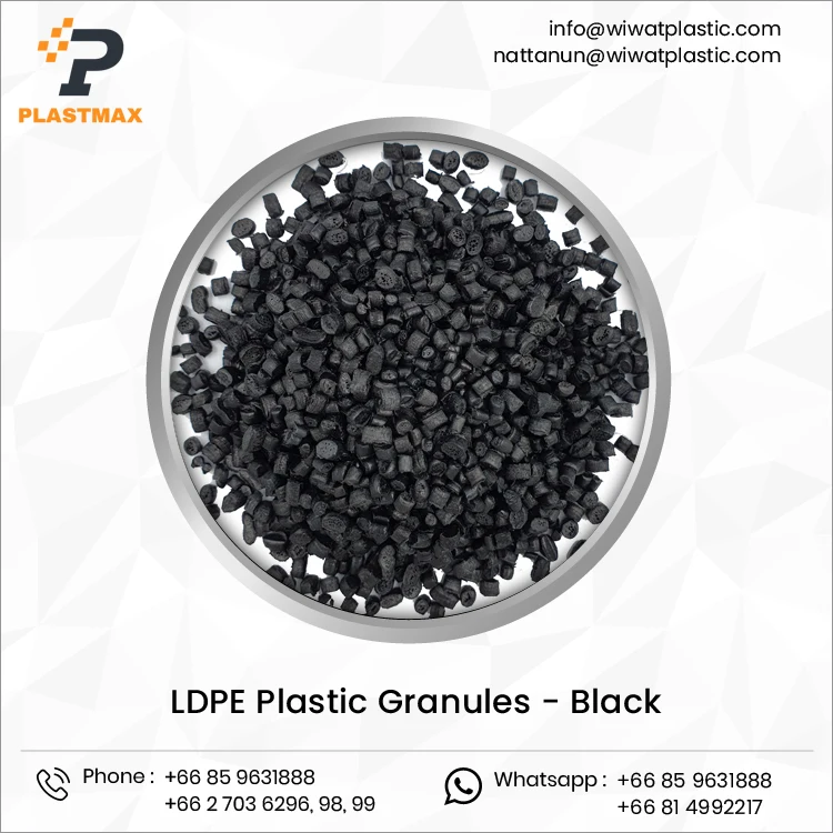 Wholesale Price Top Quality 100% Plastic Virgin Film Grade Black Color LDPE Recycled Plastic Granule