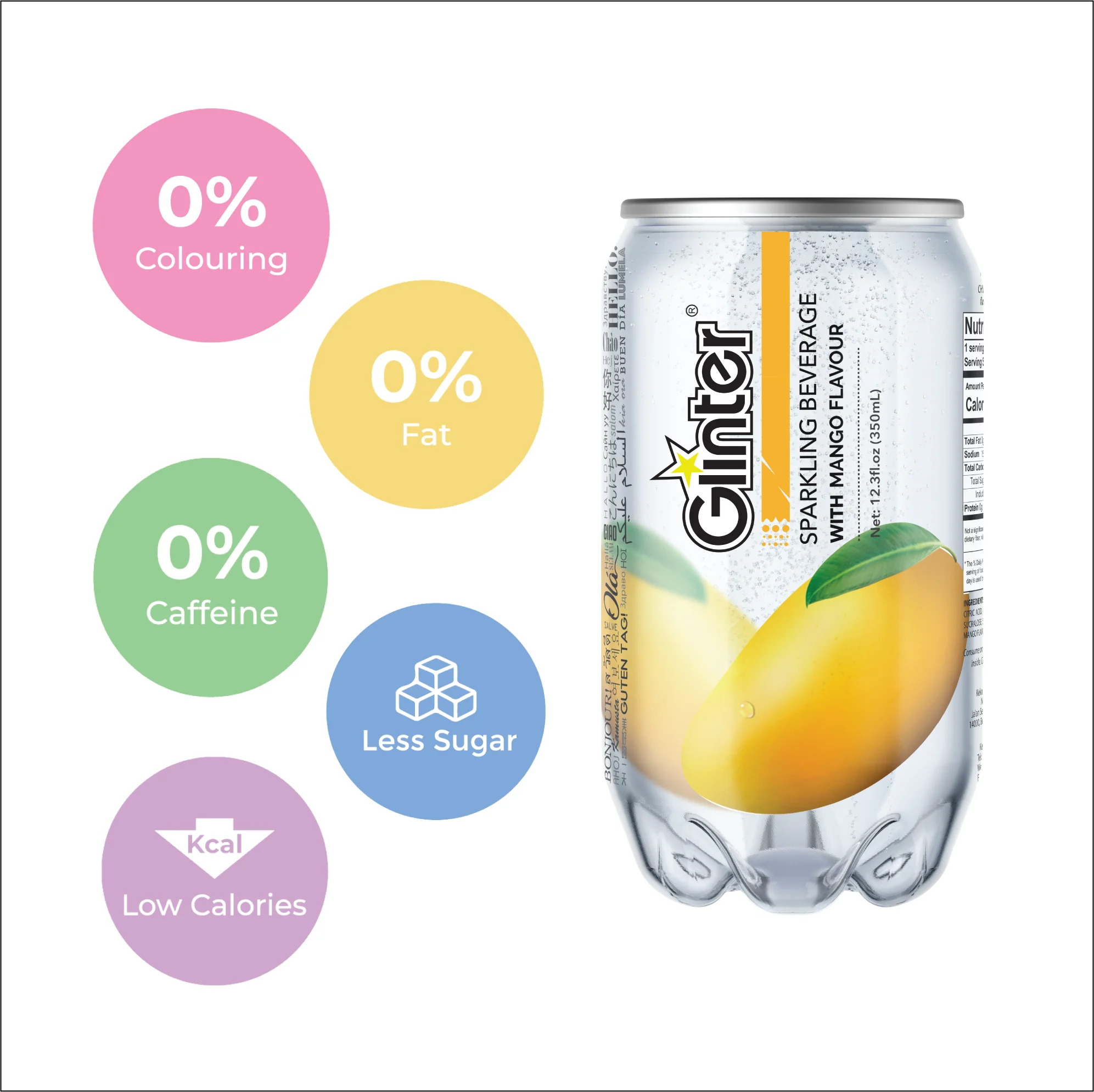 Top Popular 350ml OEM Packing Packaging Sparkling Beverage Can (Tinned) Packaging Malaysia Halal Certified Manufacturing Soda