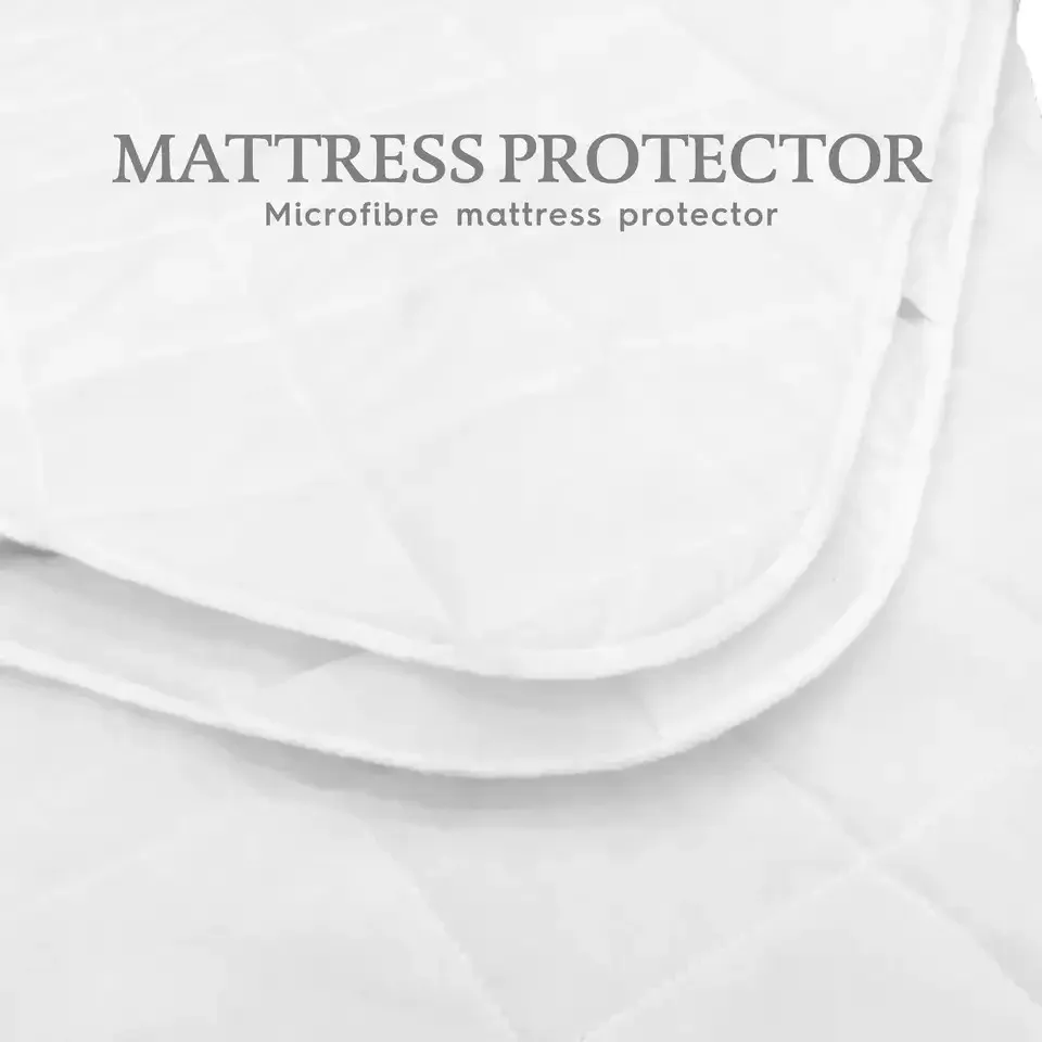 Hypoallergenic Breathable Washable Soft Mattress Protectors Microfiber Skin Friendly Suitable for Queen King Size