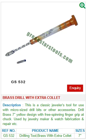 Латунная дрель с дополнительным цанги GS 532 ювелирные инструменты для ювелирных инструментов