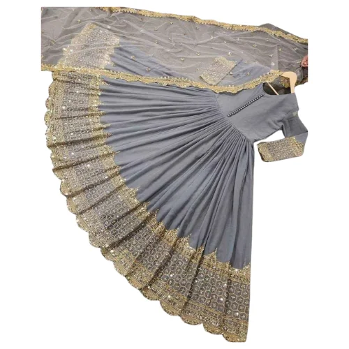 2024 New Design Indian Anarkali Gown Maxi Dress Evening Dress for Wedding & Party Wear Pakistani Clothes Punjabi Suits for Women