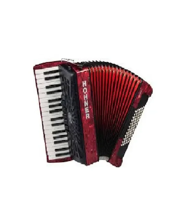 BEST BUY Hohner Bravo III 72 Accordion with Black Bellows Red