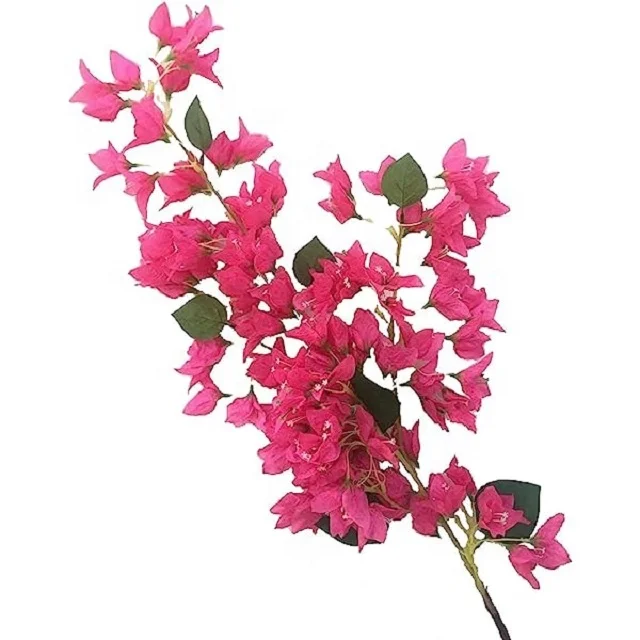 Bougainvillea Branches Flowers Faux Floral Stems Artificial Silk  Long Plant for Wedding Centerpieces Table Runner Home De