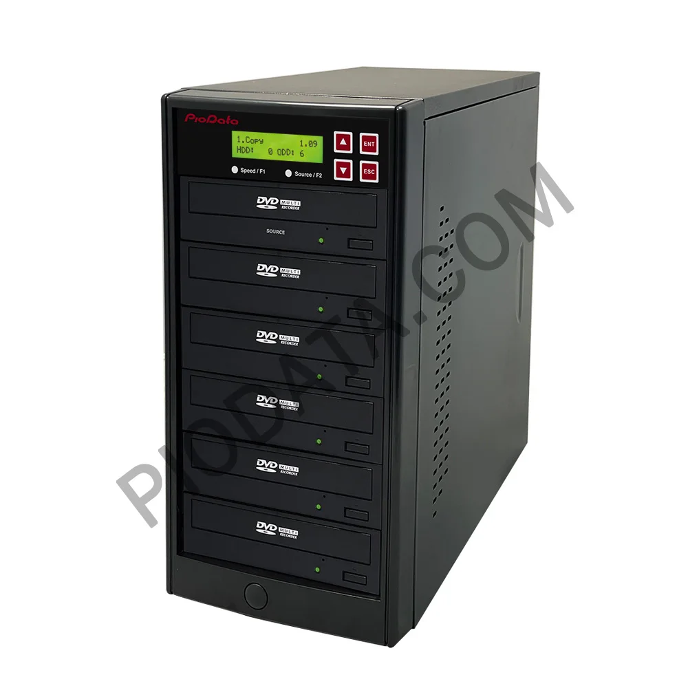 PIODATA 1 to 5 24X Burner M-Disc Support CD DVD Duplicator - Standalone Copier Duplication Tower