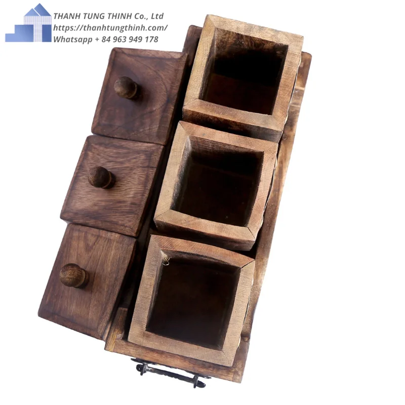 New Item 2024 High quality Beech wood box for coffeeand tea storage for wholesaler WhatsApp +84 937 545 579