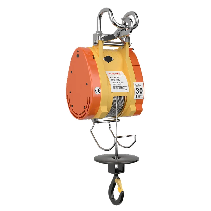 Wholesale Mini Portable 180kg 30m Wire Rope Traction Hoist Home Construction