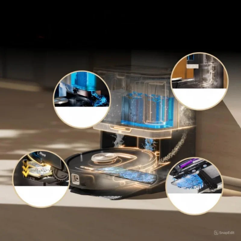 NEW PRODUCT Shark PowerDetect 2-in-1 Robot Vacuum and Mop with NeverTouch Pro Base