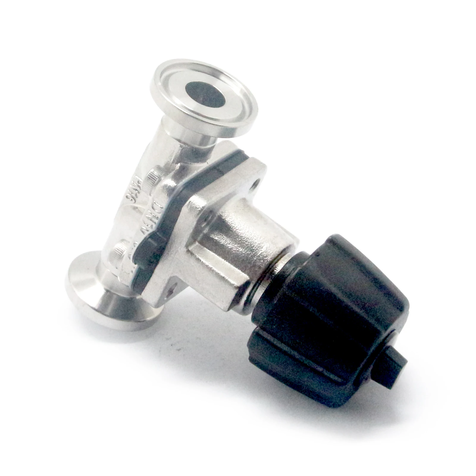Ручной санитарный высокочистый SS316L PTFE + EPDM Mebrane диафрагменный клапан зажим/сварной мини мембранный с пластиковым ручным колесом