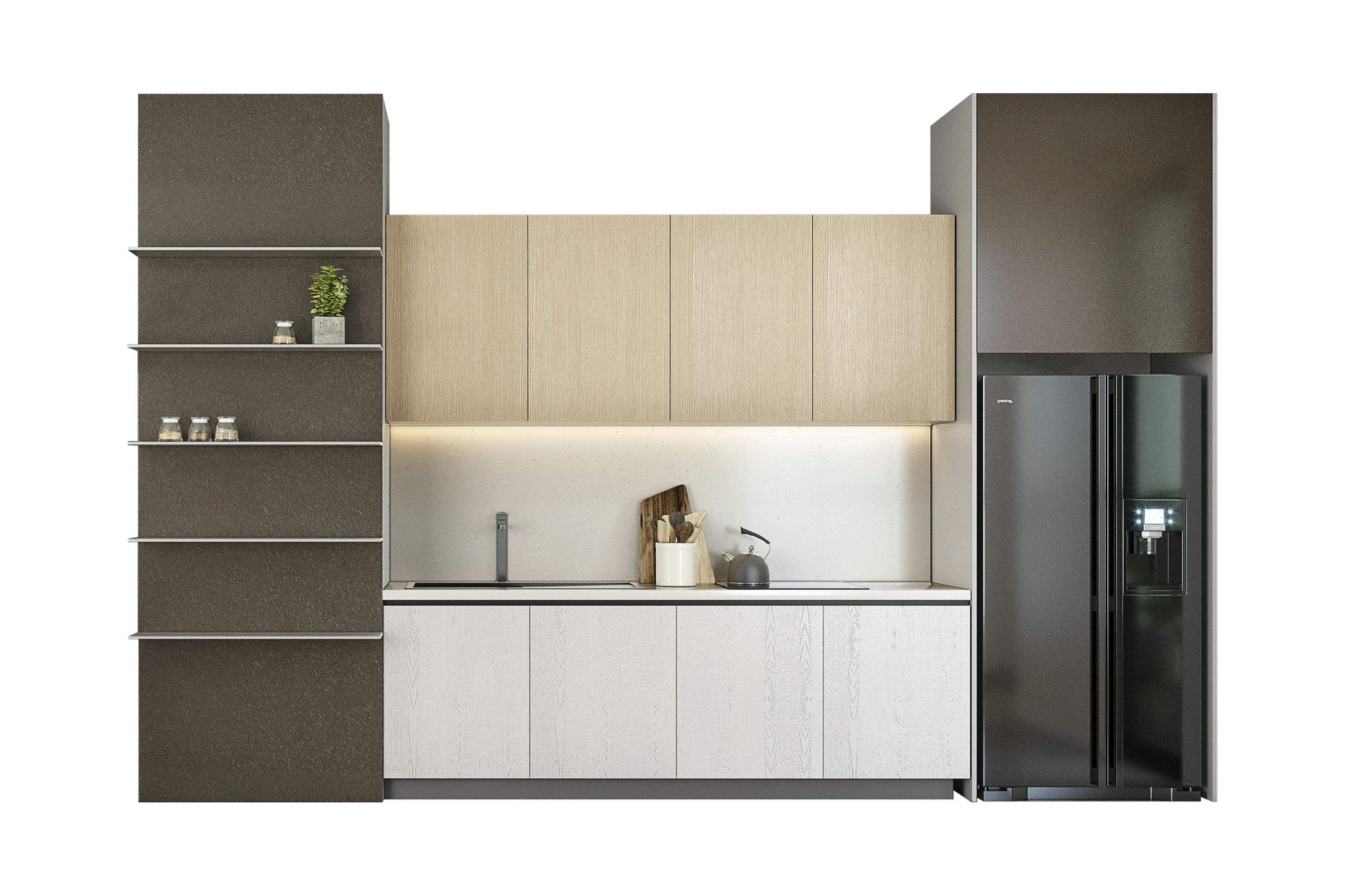 Customized Quartz Stone Kitchen Countertop Made In Vietnam