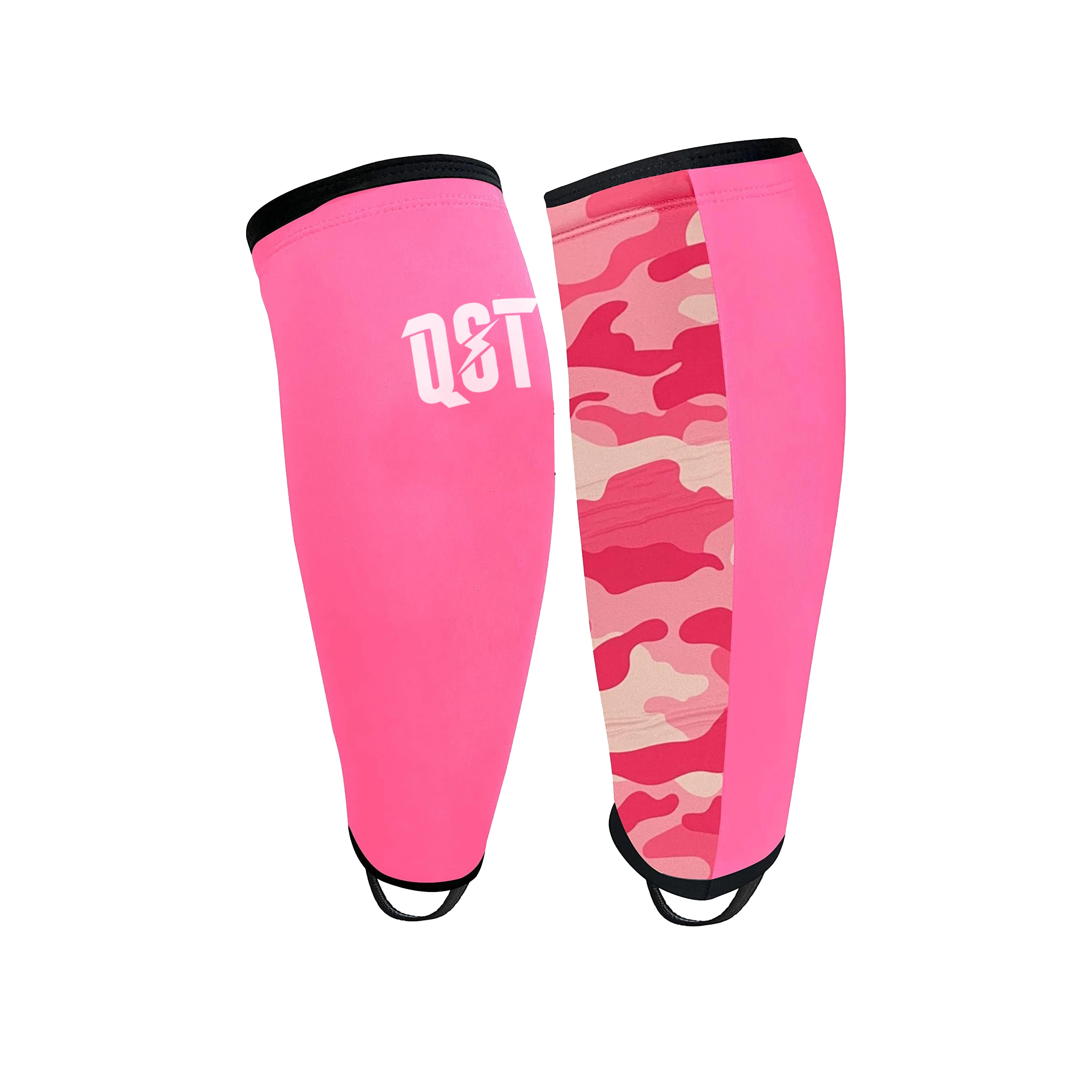 Gray Camo Rope Climbing Shin Sleeves 5MM Neoprene Padded Rope Climb Shin Protector Cross-fit Deadlift Workout Calf Guard Sleeve